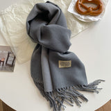 Double-Sided Cashmere Scarf for Women/men