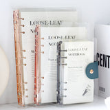 Transparent PVC Loose Spiral Notebook