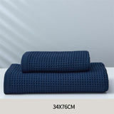 Pure Cotton Japanese-Style Honeycomb Pattern Towel