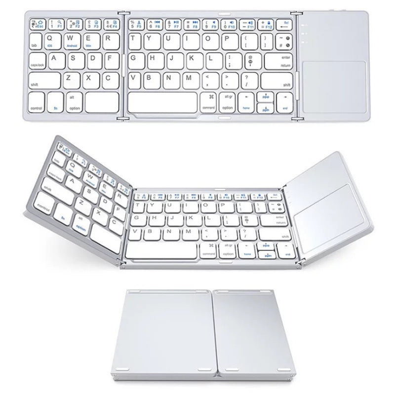 Wireless Foldable Bluetooth Keyboard for Tablets and Phones