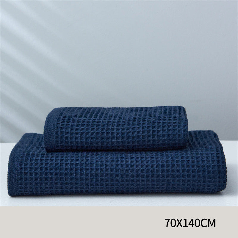 Pure Cotton Japanese-Style Honeycomb Pattern Towel