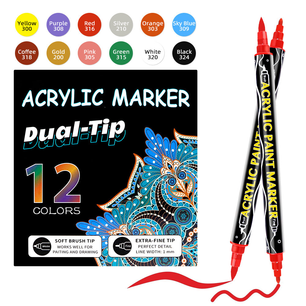 Acrylic Double-headed Marker Pen