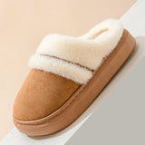 Women's Thick Bottom Non-Slip Cotton Slippers