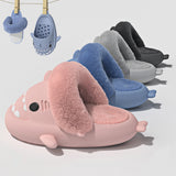 Holidays Shark Slippers for Men & Women - Warm, Fuzzy, Non-Slip Cozy Slippers for Christmas & Winter