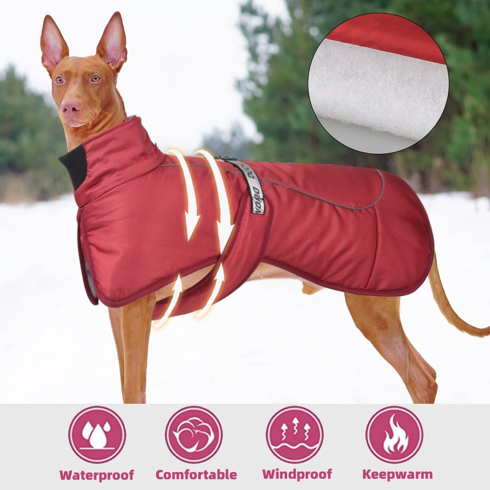 Thickened Dog Cloak with Reflective Warmth