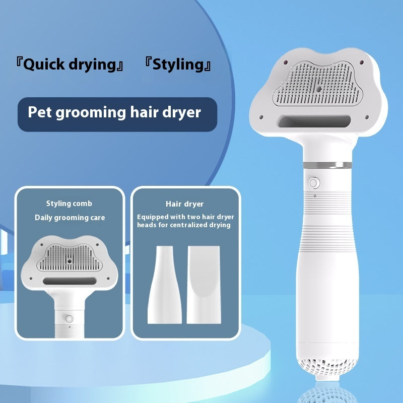 Two-in-One Pet Electric Hair Dryer and Hair Remover