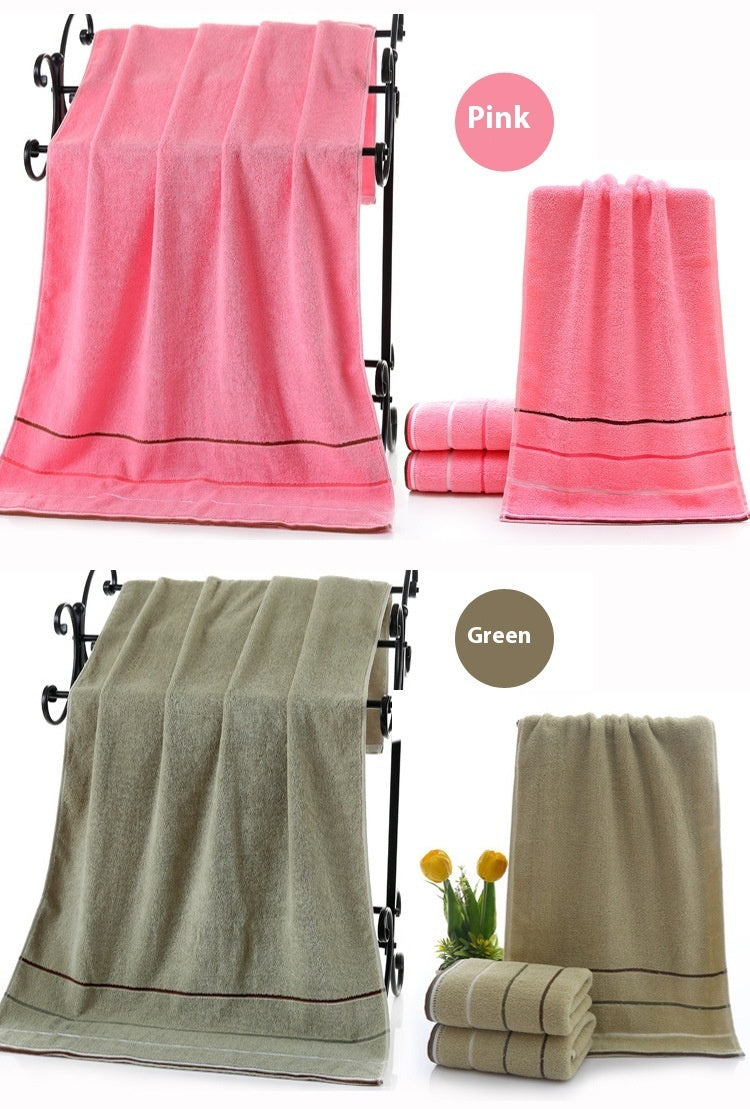 Three-Piece Set of Pure Cotton Towels