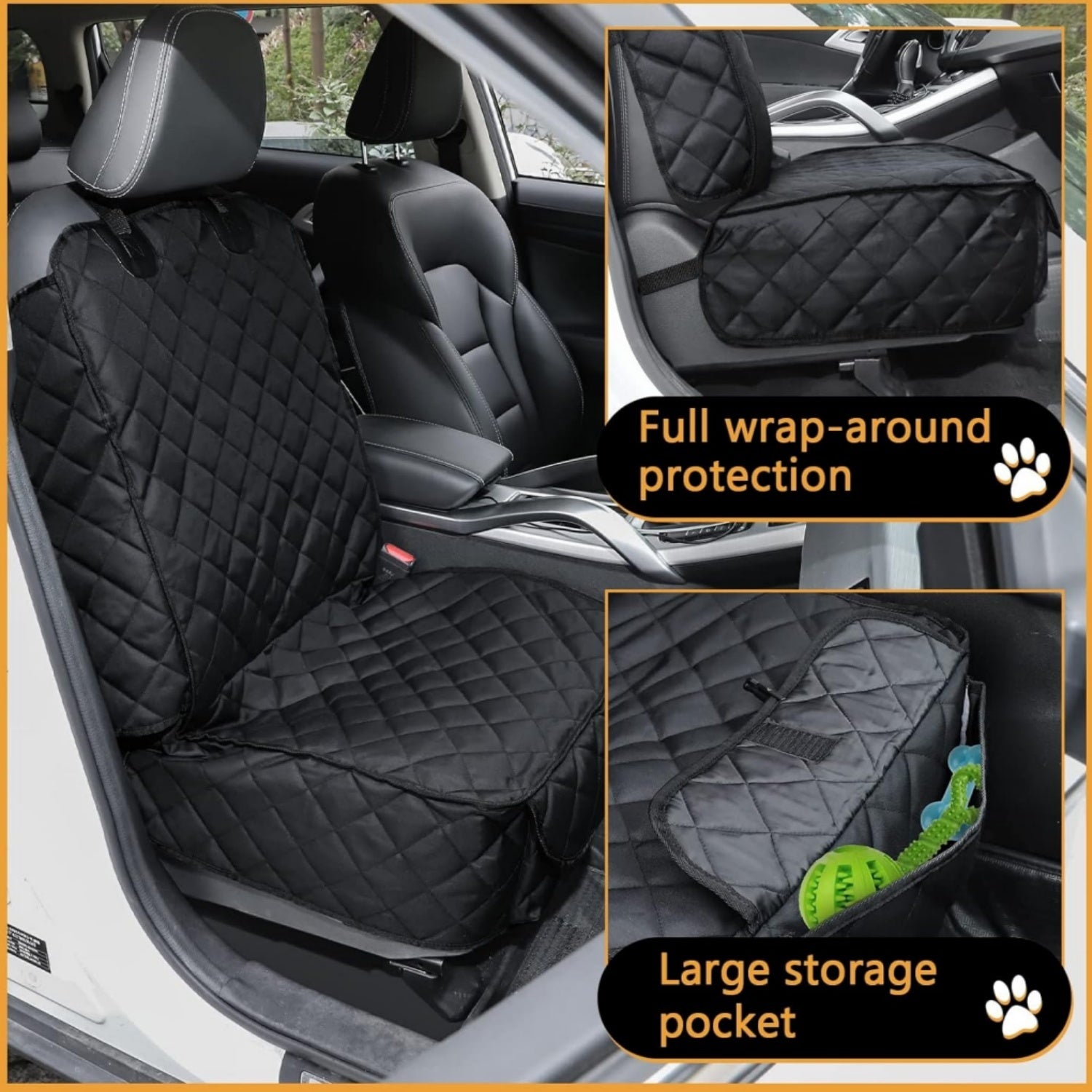 Waterproof Dog Car Seat Cover (Scratch Proof & Non-slip)