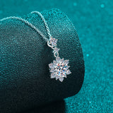 1 Carat Moissanite Zircon 925 Sterling Silver Necklace