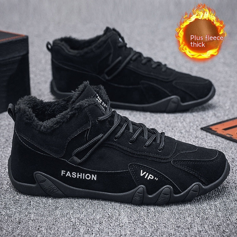 Men's Winter Fleece-Lined Casual Sports Shoes