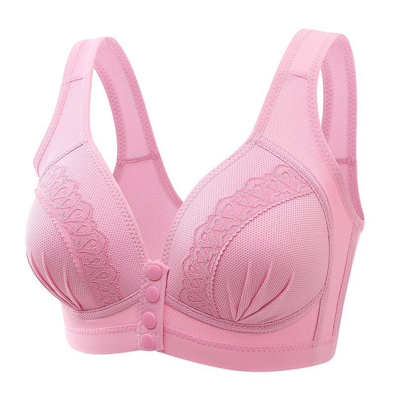 Front Closure Wireless Push-Up Bra