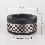 Creative Stainless Steel Ashtray with Lid