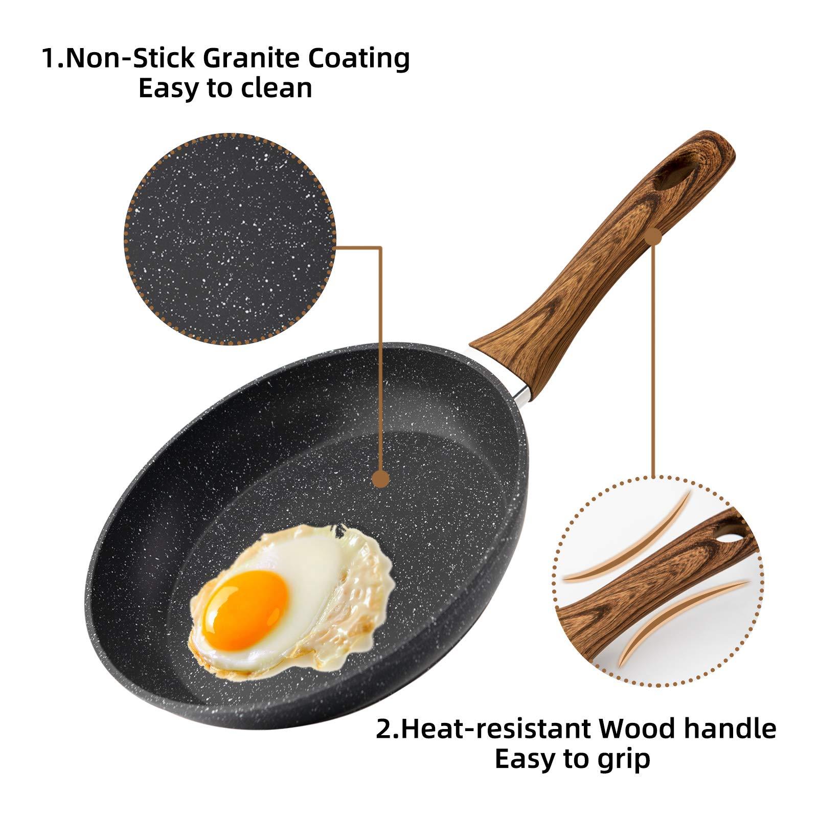 3-Piece Nonstick Frying Pan Set