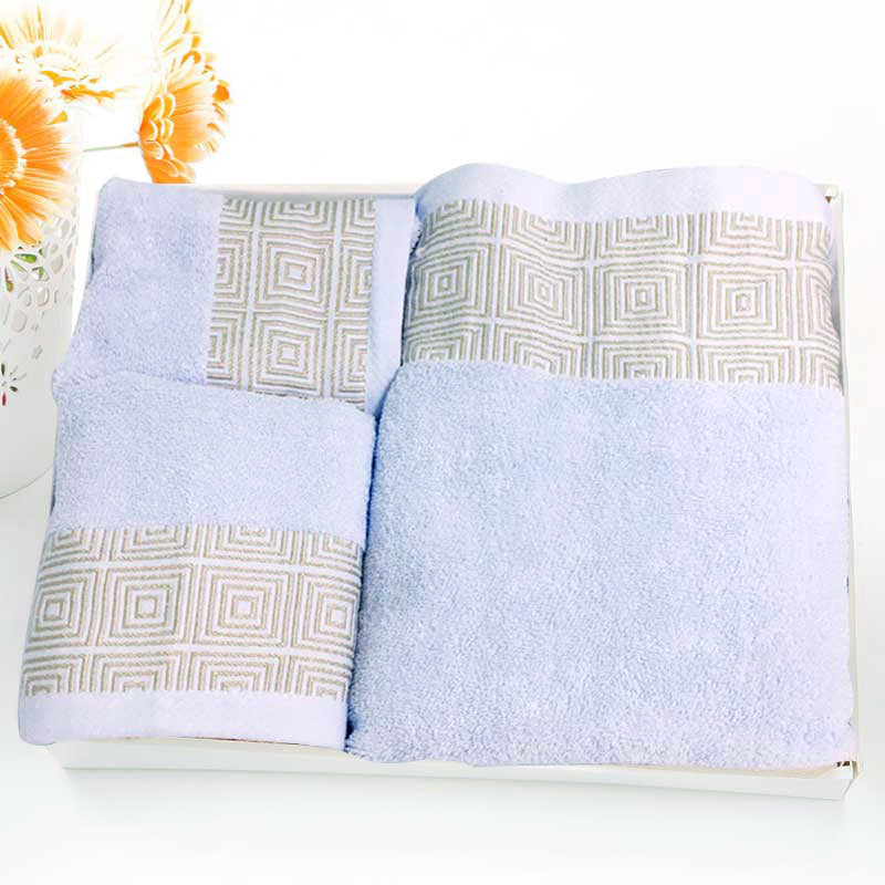 Three-Piece Set of Pure Cotton Towels