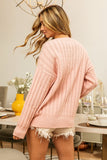 BiBi Pearl & Rhinestone Decor Long Sleeve Sweater