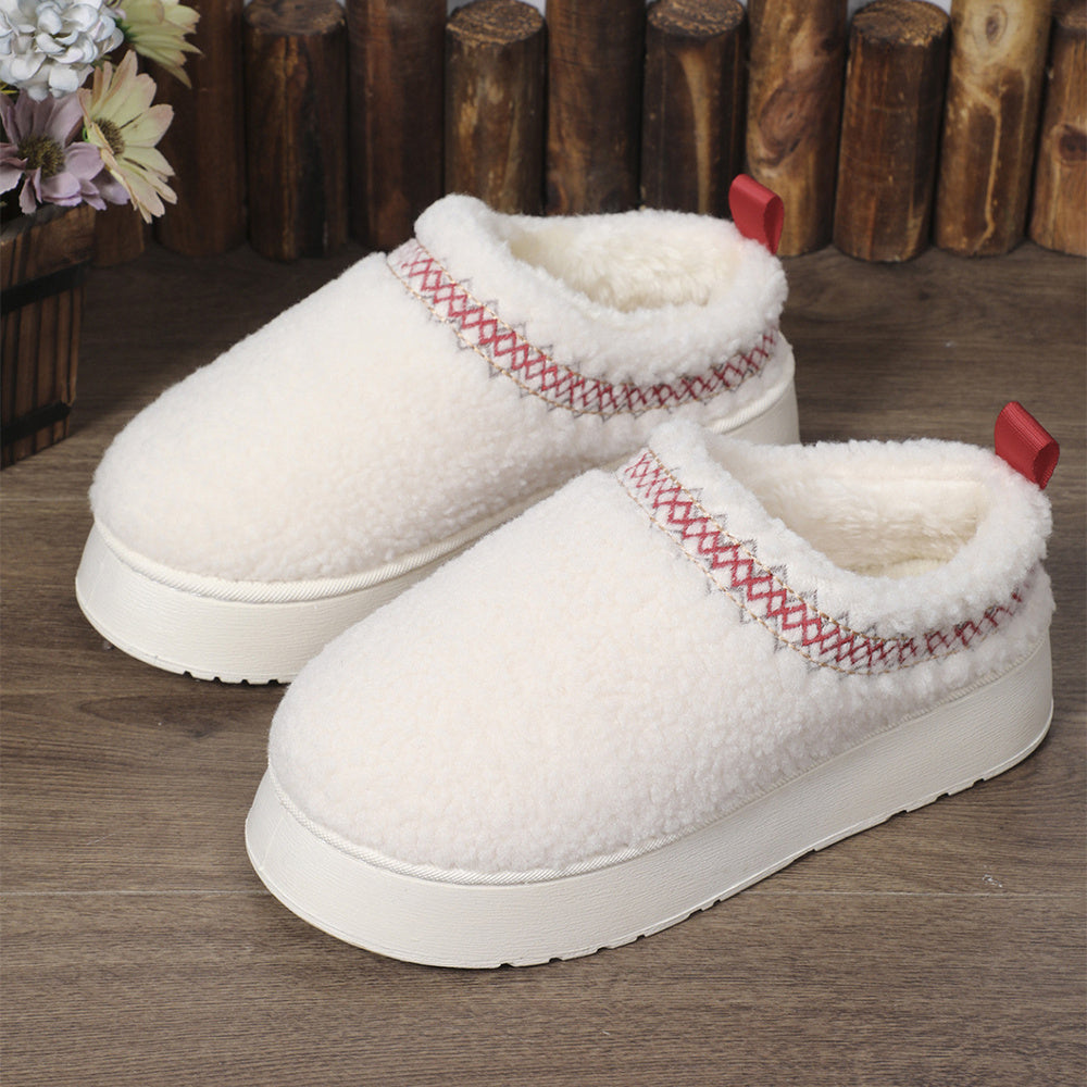 Ethnic Style Plush Slippers