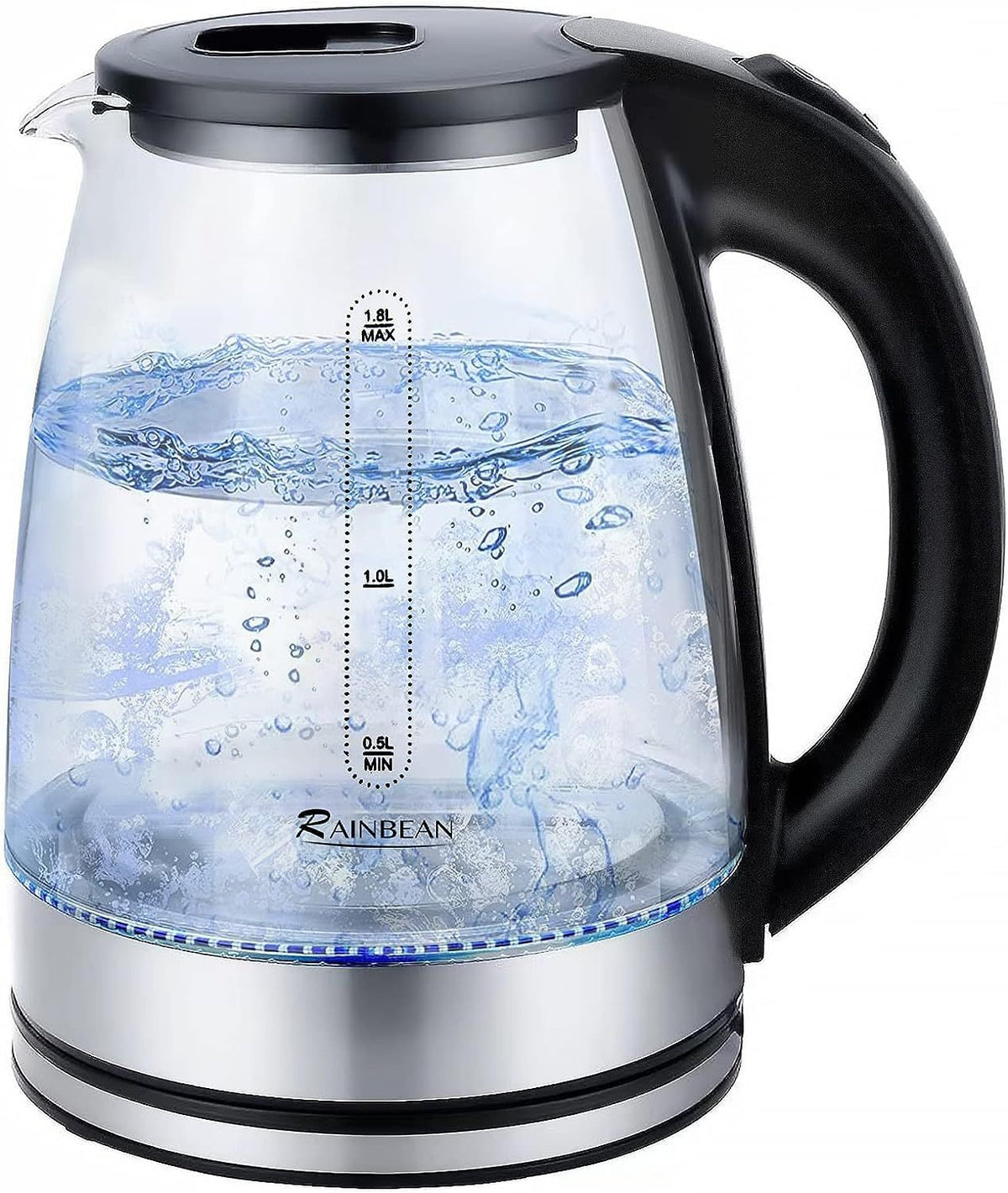 1.8L Electric Kettle with LED Light & Auto Shut-Off