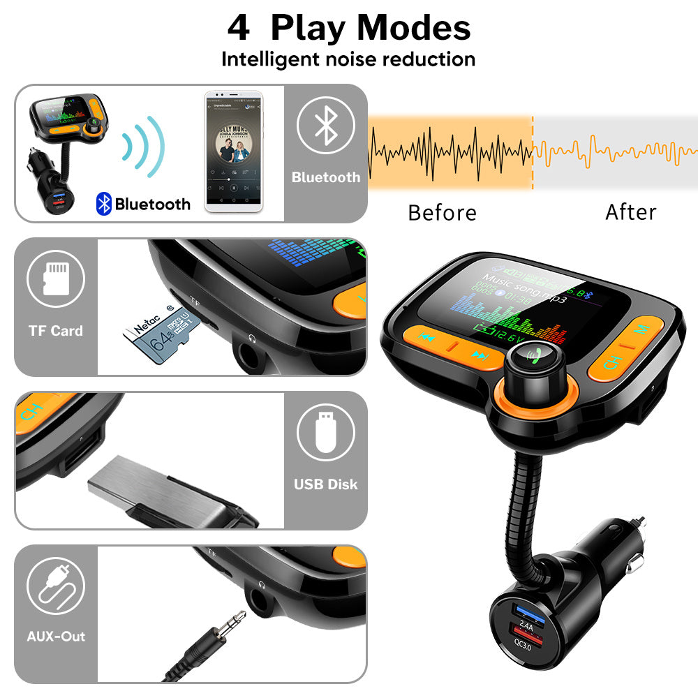 Car Bluetooth Multi-Function Player with Color Screen