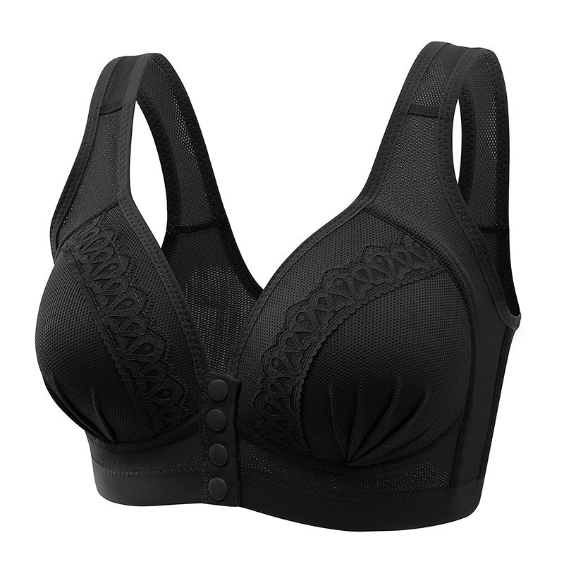 Front Closure Wireless Push-Up Bra