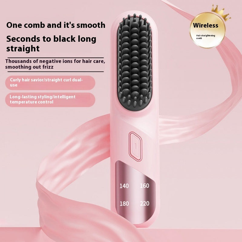 Cordless Hair Straightener Brush