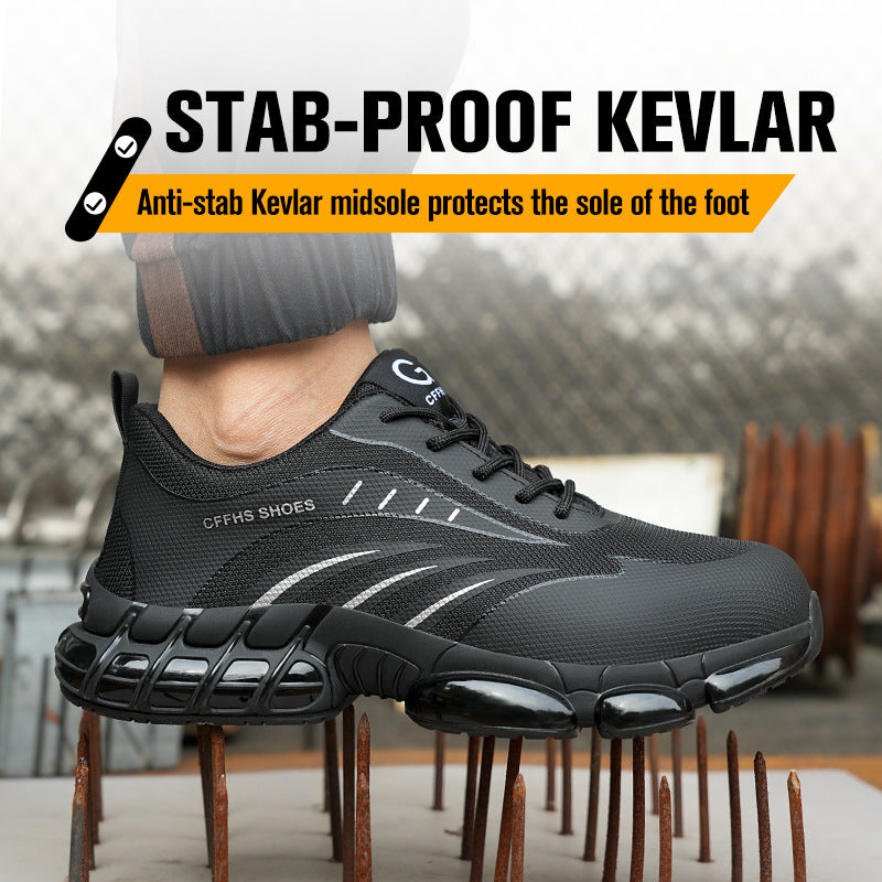 Popcorn Sole Safety Shoes for Protective Footwear