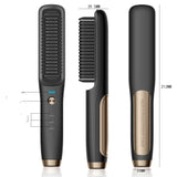 Wireless Rechargeable Cordless Hair Straightener Brush